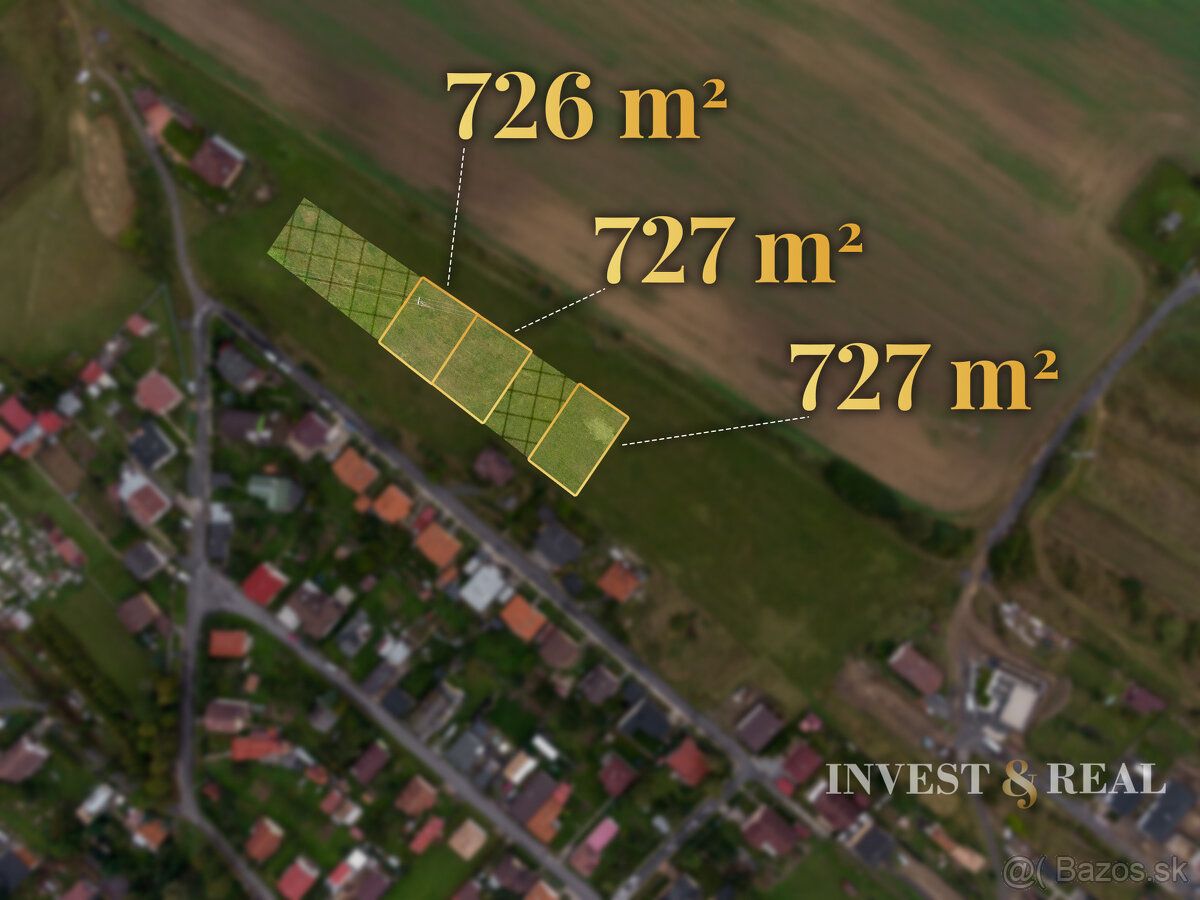 Typ: Pozemek pro rodinné domy Obec: Gánovce Nabízíme k
