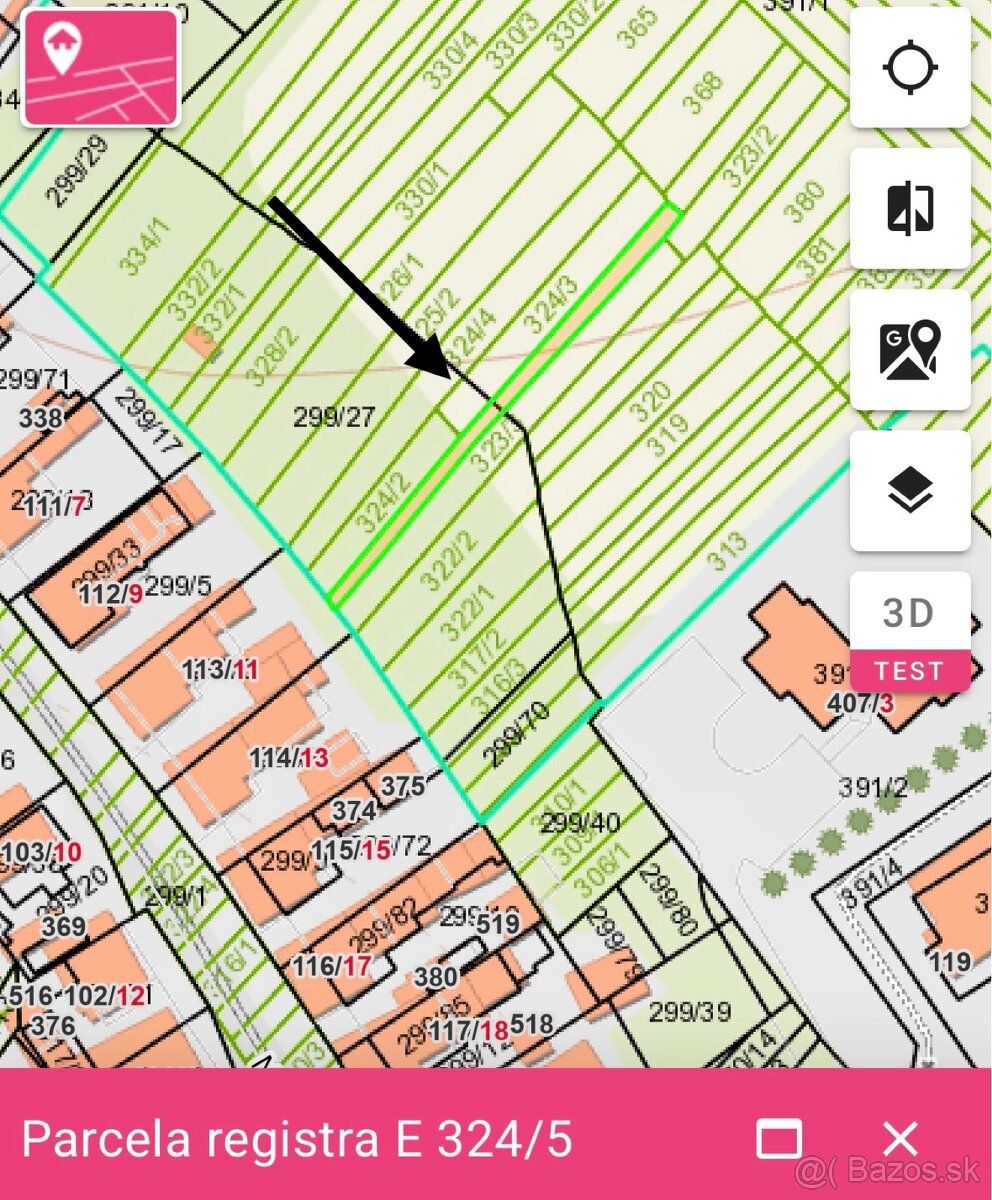 Prodám pozemky v obci Sása. Celková výměra pozemků je 5232