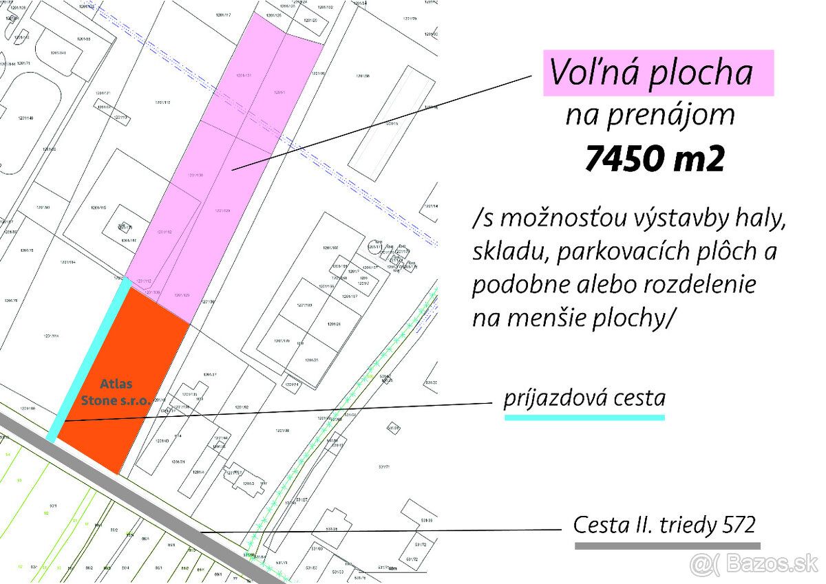 Velikost pozemku: 7450 metrů čtverečních. Velikost pozemku