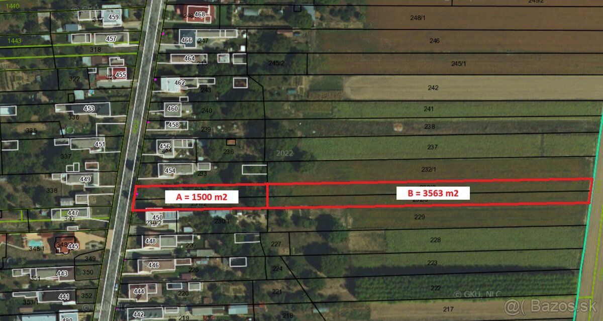 I offer for sale plots located directly in the village of