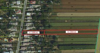 I offer for sale plots located directly in the village of