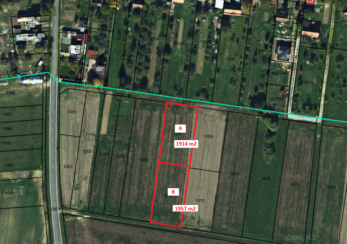 For sale arable land in an attractive location near the