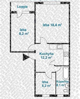 Typ: 3-pokojowe mieszkanie Ulica: Čínska Osiedle