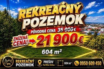 Typ: Rekreační pozemek Ulice: Pod vilec Obec: Prešov (F758-1
