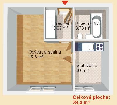 Nabízím k pronájmu nezařízený 1+1 byt (bauring) po částečné rekonstrukci ve čtvrti Fončorda v Banské Bystrici.