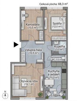 Predám 3 izbový byt v časti Petržalka - Bratislava 5 na Kapi