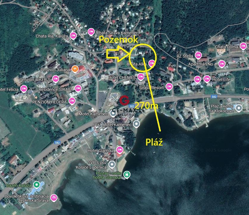 ID: 106 Sprzedaż działki – Jezioro Zemplínska Šírava, rejon Kamenec |
