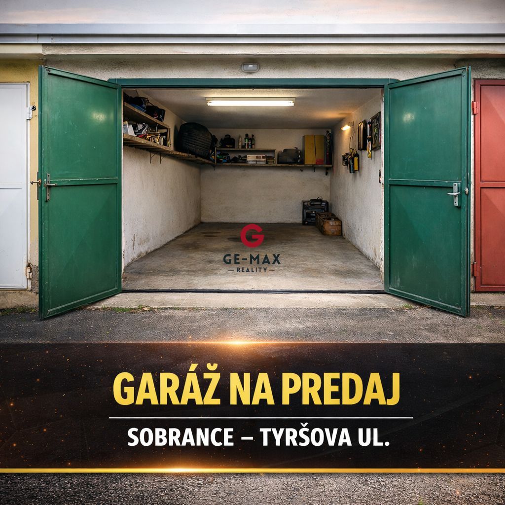 ID:434 GE-MAX Reality offers for sale a garage located in Sobrance on Tyršova Street.