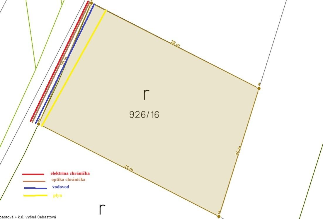 Predám pozemok s výmerou 592 m2. Pri resp. na pozemku sa nac