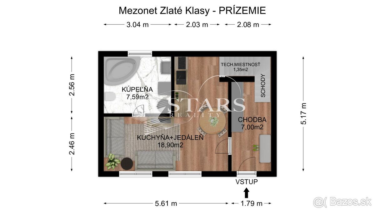 Typ: 4-pokojový byt Obec: Zlaté Klasy STARS REALITY nabízí
