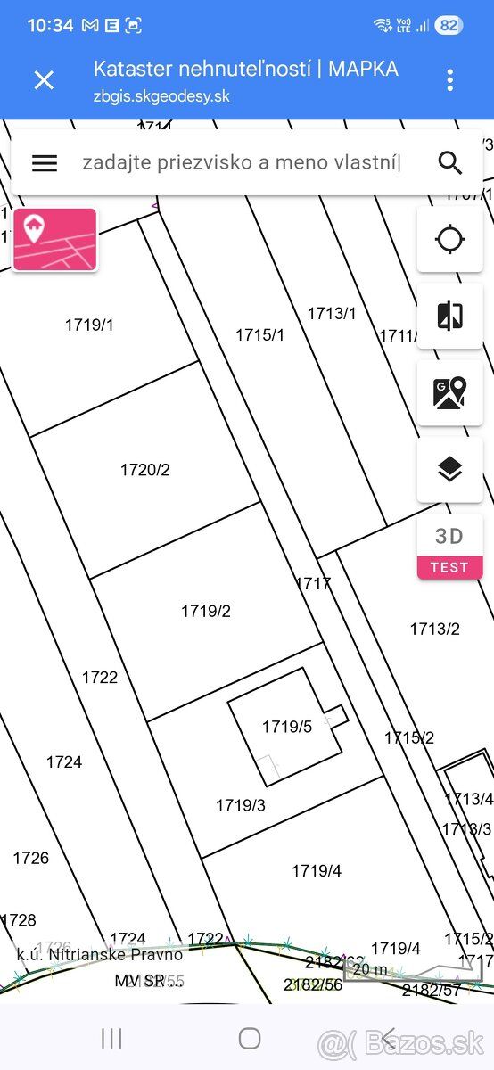Stavba pozemků 22 x 27 m² × Asfaltová příjezdová cesta par