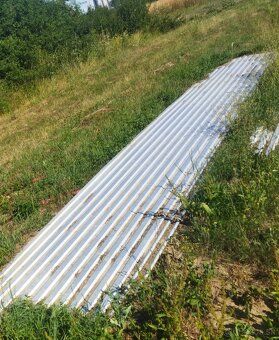 Sell 4x sheet metal new 6.5m width 85 + glass wool 1 piece