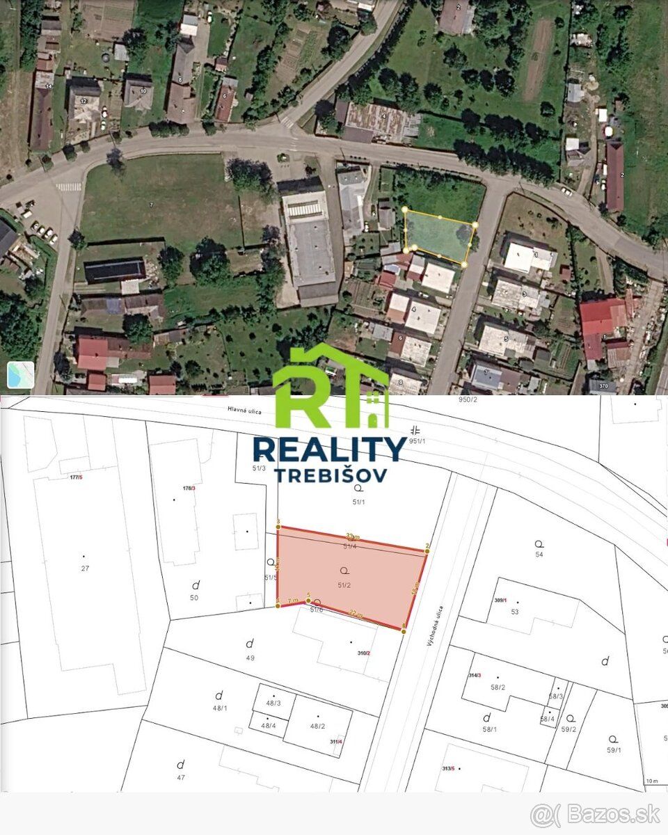 PRODEJ - Stavební pozemek 516 m², Nižný Žipov, ulice