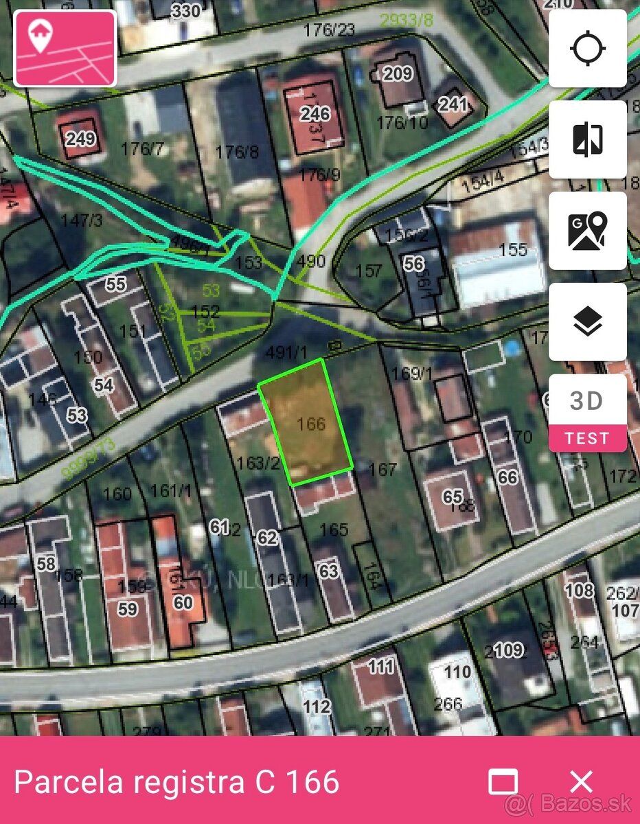 Prodám pozemek o ploše 412 m² v obci Oravský Biely Potok