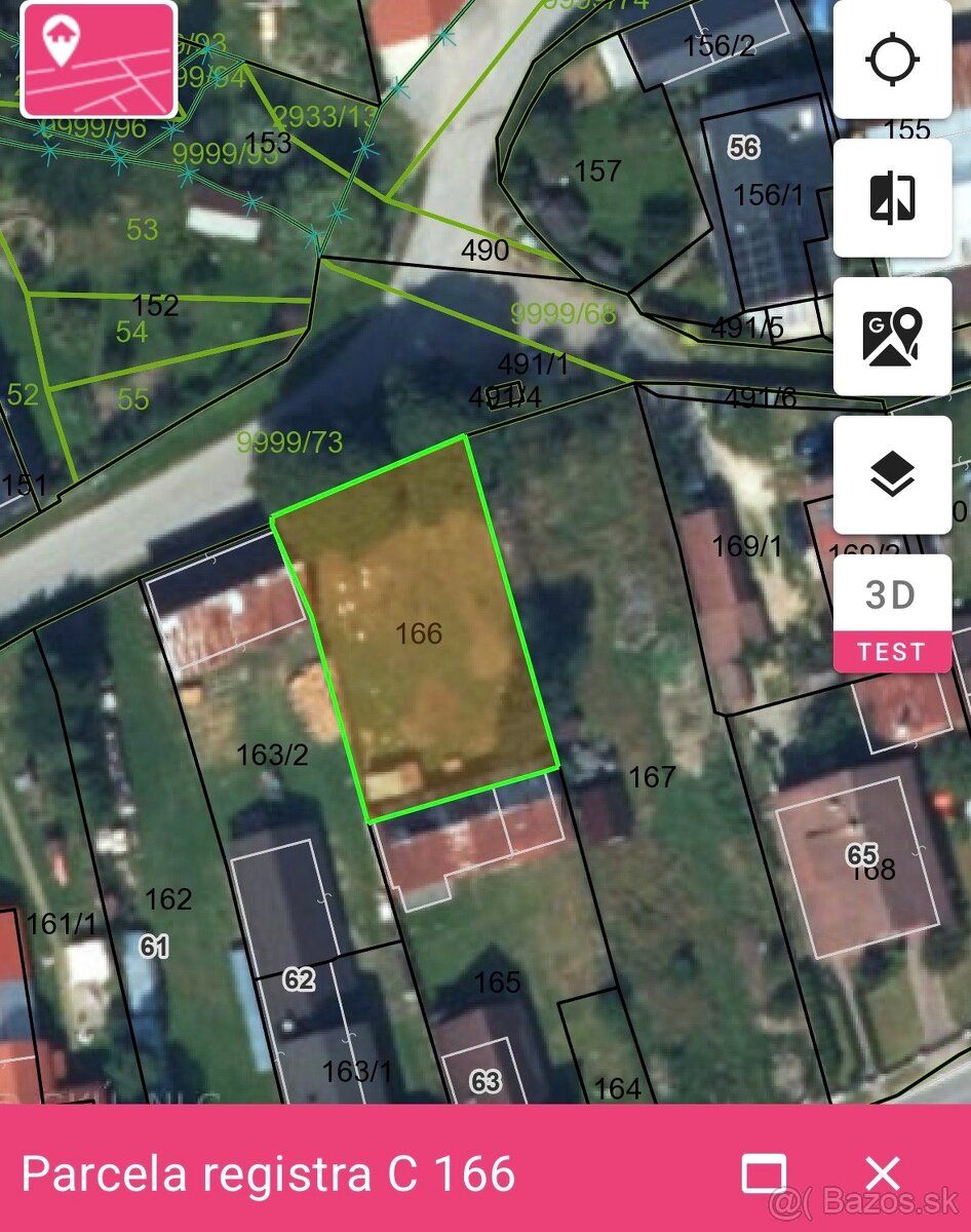Prodám pozemek o ploše 412 m² v obci Oravský Biely Potok