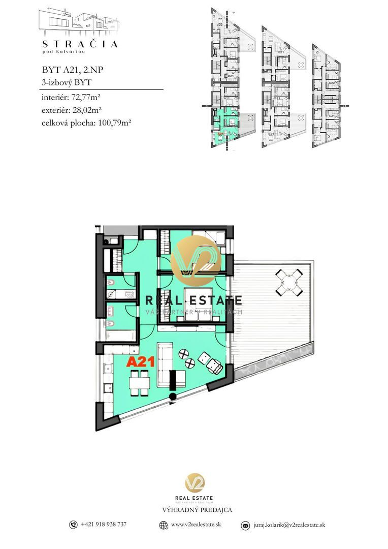 Juraj Kolárik +421 918 938 737 email: V2 Real Estate as