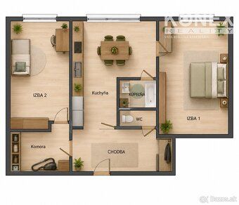 ID:4207 We offer for sale a 2-bedroom apartment with an